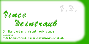 vince weintraub business card